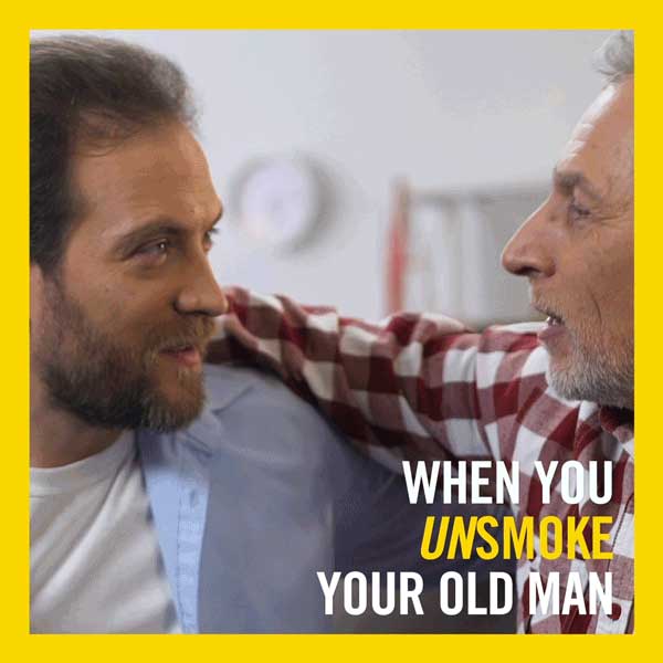 When you unsmoke your old man