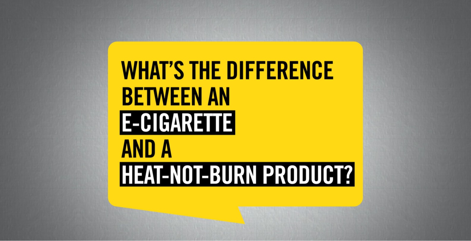 Difference between e-cigarettes and heated tobacco